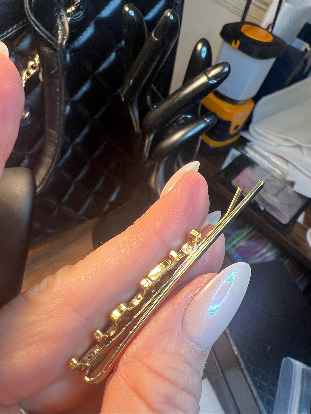 Crystal Bobby Pin - Silver - Picture 3 of 8